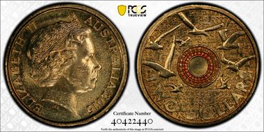 2015 $2 Remembrance Day Colorized In Flanders Fields MS64