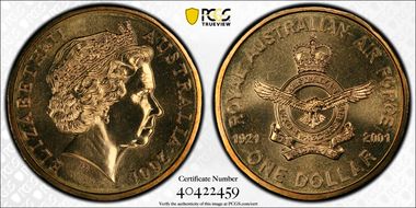 2001 $1 Air Force MS68