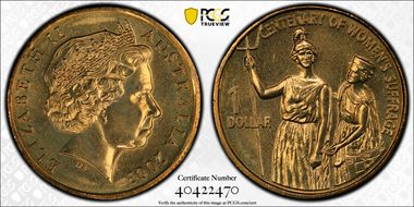 2003 $1 Suffrage MS67