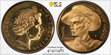 1999-A $1 Anzac MS68