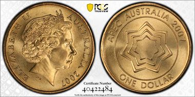 2007 $1 APEC MS67