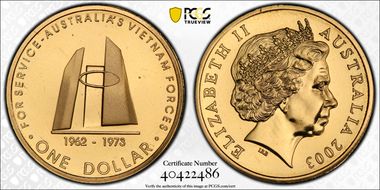 2003 $1 Vietnam Forces MS67