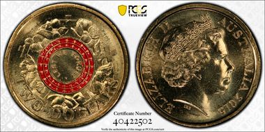 2015 $2 Lest We Forget Colorized MS66