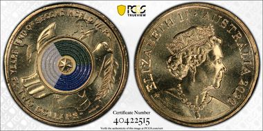 2020 $2 75th Ann End of WWII Colorized MS67