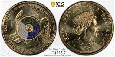 2020 $2 75th Ann End of WWII Colorized MS66