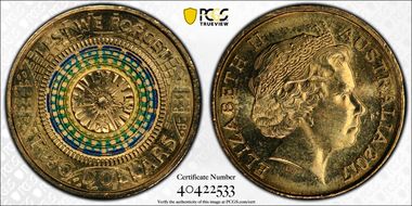 2017 $2 Lest We Forget Colorized MS65