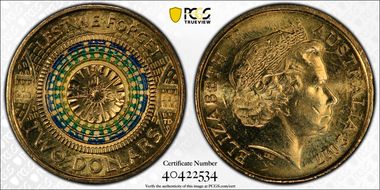 2017 $2 Lest We Forget Colorized MS65