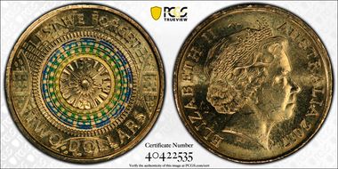 2017 $2 Lest We Forget Colorized MS65