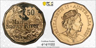 2020 50C The Man From Snowy River MS67