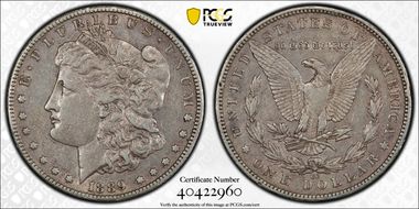 1889-CC $1 XF40