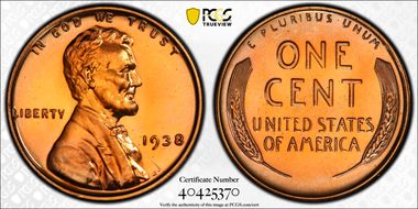 1938 1C PR67+ RD