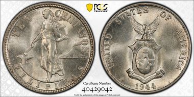 1944-D/D 10C Allen-9.04a MS64