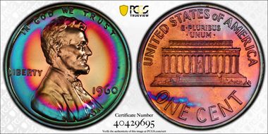 1960 1C Large Date PR1BN