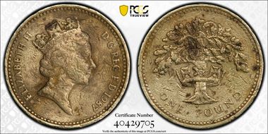 1987 £1 S-J5 English Design N1