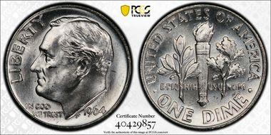 1964 10C MS64