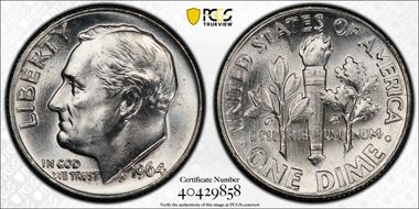 1964 10C MS65