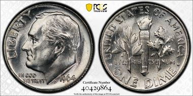 1964 10C MS64