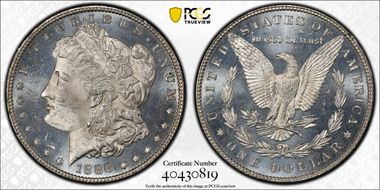 1886 $1 MS64DMPL