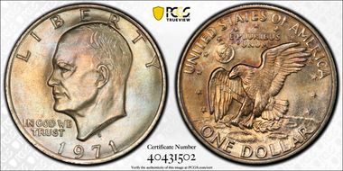 1971-D $1 MS66