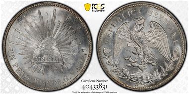 1908-Mo GV Peso KM-409.2 MS64