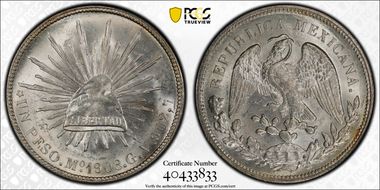 1908-Mo GV Peso KM-409.2 MS64