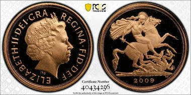 2009 1/4 Sov S-SA1 St. George PR70DCAM