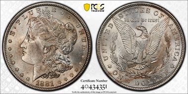 1881 $1 MS61
