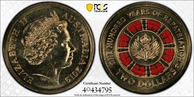 2019-C $2 100 Years of Repatriation Colorized MS65