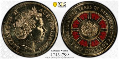 2019-C $2 100 Years of Repatriation Colorized MS67