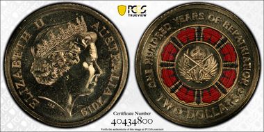 2019-C $2 100 Years of Repatriation Colorized MS67