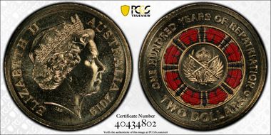 2019-C $2 100 Years of Repatriation Colorized MS68