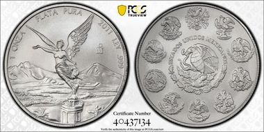 2011-Mo Onza Libertad Ag MS69