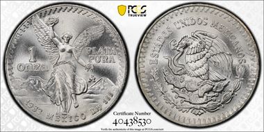 1983-Mo Onza Libertad Ag MS67