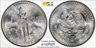 1985-Mo Onza Libertad Ag MS69