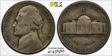 1943-P 5C DDO FS-103 VF20