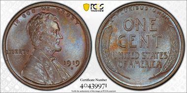1919-D 1C MS64BN