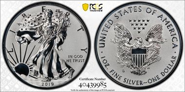2019-S $1 Silver Eagle Enhanced Rev PR PR69