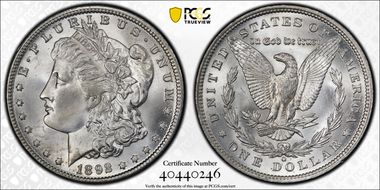 1892-O $1 MS65