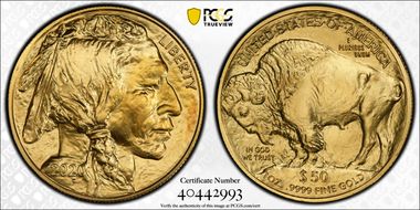2020 $50 American Buffalo .9999 Fine Gold MS69