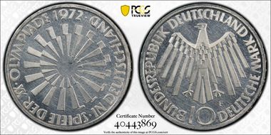 1972-F 10 Mk Olympic Games IN DEUTSCHLAND N1