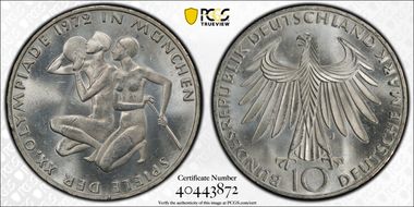 1972-J 10 Mk Athletes MS64