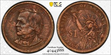 2011-P $1 Andrew Johnson Position A N1