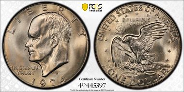 1974-D $1 MS67+