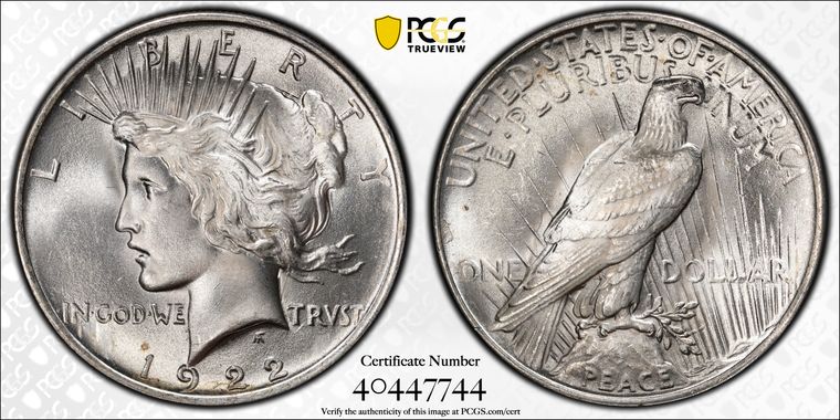 Cert 40447744 - Coin Image