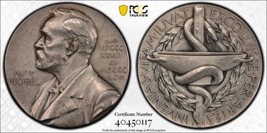 1973 Medal Alfred Nobel Medicine Ag Nominating Committee SP63