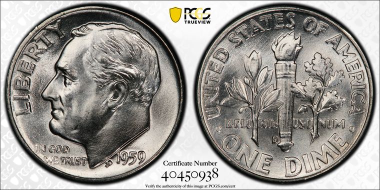 Cert 40450938 - Coin Image