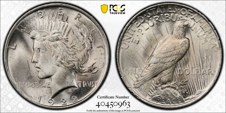 Cert 40450963 - Coin Image