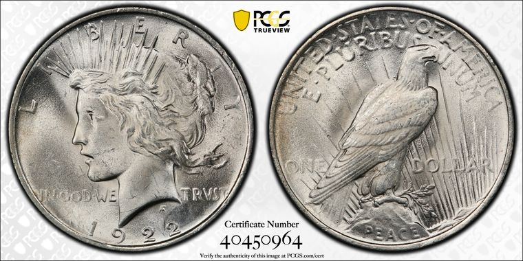 Cert 40450964 - Coin Image