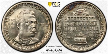 1947-S 50C Booker T. Washington MS66