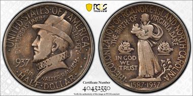 1937 50C Roanoke VF20